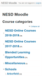 Mobile Screenshot of moodle.nesd.ca