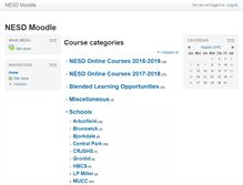 Tablet Screenshot of moodle.nesd.ca